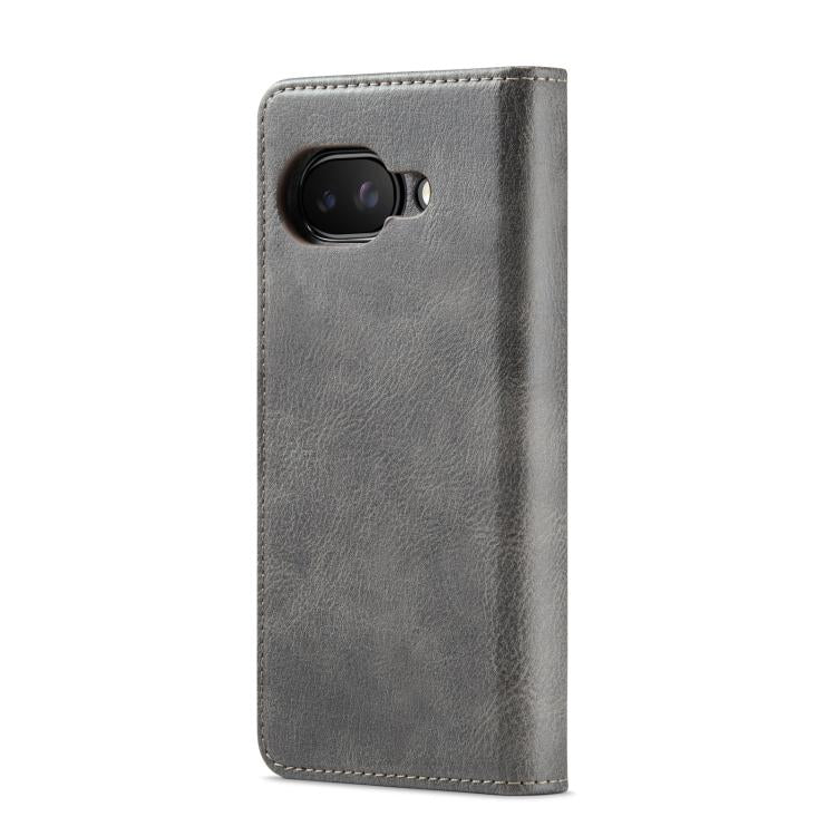 For Google Pixel 9a DG.MING Crazy Horse Texture Detachable Magnetic Leather Phone Case(Grey) by DG.MING