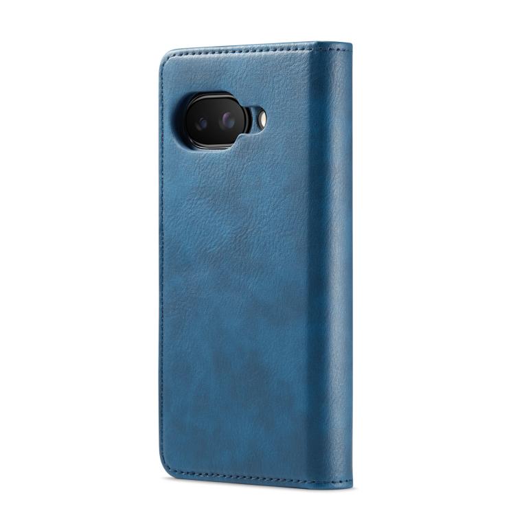 For Google Pixel 9a DG.MING Crazy Horse Texture Detachable Magnetic Leather Phone Case(Blue) by DG.MING