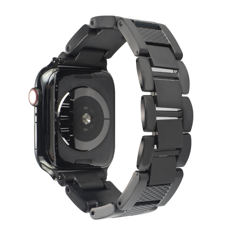 Plaid Metal Watch Band For Apple Watch Series 10 46mm(Black) by bashfashion