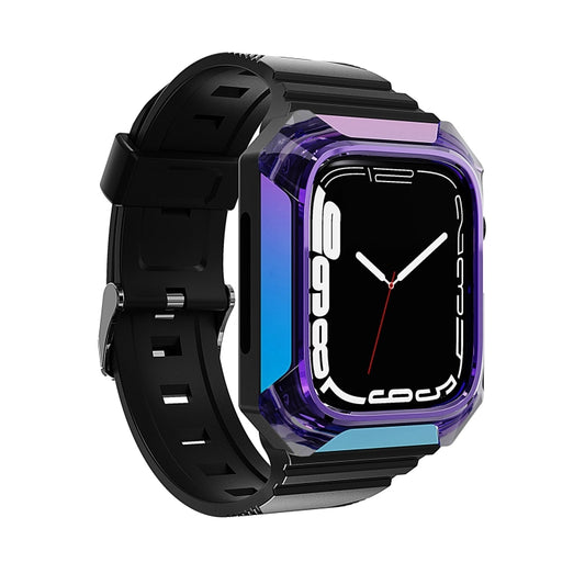 Armor Case Integrated TPU Watch Band For Apple Watch SE 40mm(Purple) by bashfashion