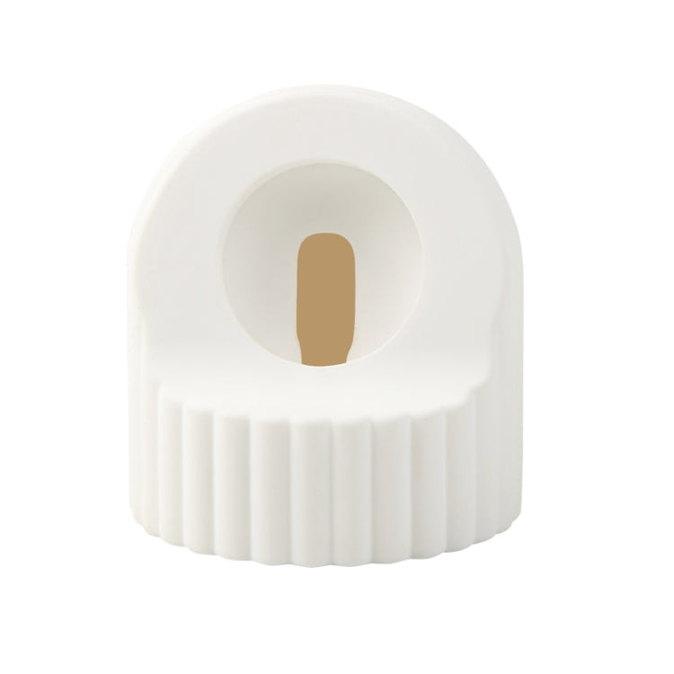 For Apple Watch Wave Pattern Silicone Watch Charging Stand(White) by bashfashion