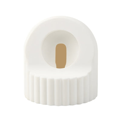 For Apple Watch Wave Pattern Silicone Watch Charging Stand(White) by bashfashion