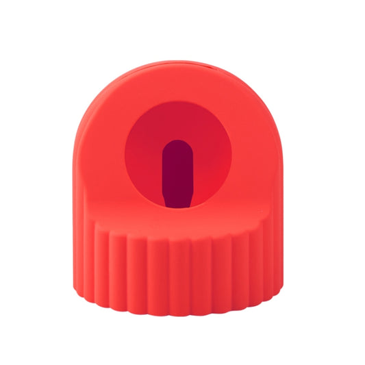 For Apple Watch Wave Pattern Silicone Watch Charging Stand(Red) by bashfashion