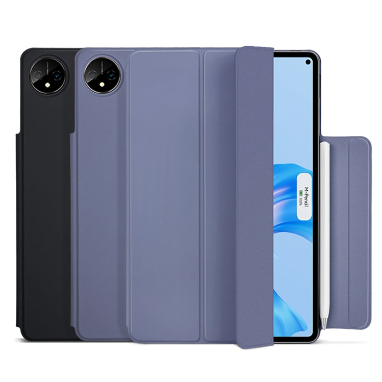 For Huawei Matepad Pro 10.8 3-fold Double-sided Clip Buckle Magnetic Smart Tablet Case(Black) by bashfashion