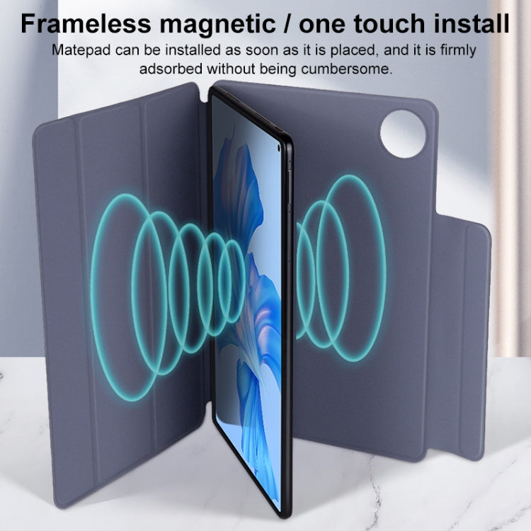 For Huawei Matepad Pro 10.8 3-fold Double-sided Clip Buckle Magnetic Smart Tablet Case(Black) by bashfashion