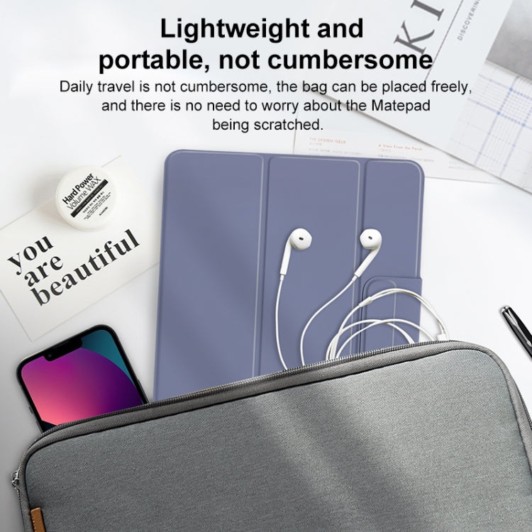 For Huawei Matepad Pro 10.8 3-fold Double-sided Clip Buckle Magnetic Smart Tablet Case(Black) by bashfashion