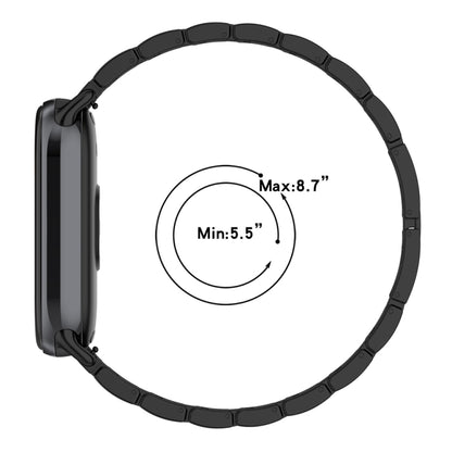 For Xiaomi Mi Band 8 Three-beads Full Diamond Metal Watch Band(Black) by bashfashion