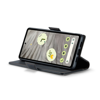 For Google Pixel 7a CaseMe 023 Butterfly Buckle Litchi Texture RFID Anti-theft Leather Phone Case(Black) by CaseMe