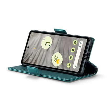 For Google Pixel 7a CaseMe 023 Butterfly Buckle Litchi Texture RFID Anti-theft Leather Phone Case(Pearly Blue) by CaseMe