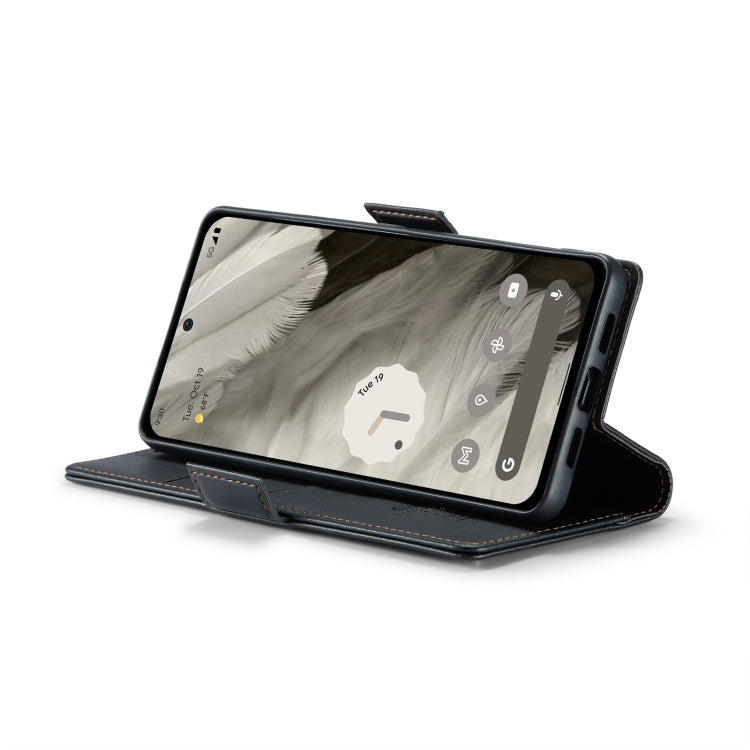 For Google Pixel 8 CaseMe 023 Butterfly Buckle Litchi Texture RFID Anti-theft Leather Phone Case(Black) by CaseMe