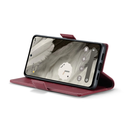 For Google Pixel 8 CaseMe 023 Butterfly Buckle Litchi Texture RFID Anti-theft Leather Phone Case(Wine Red) by CaseMe