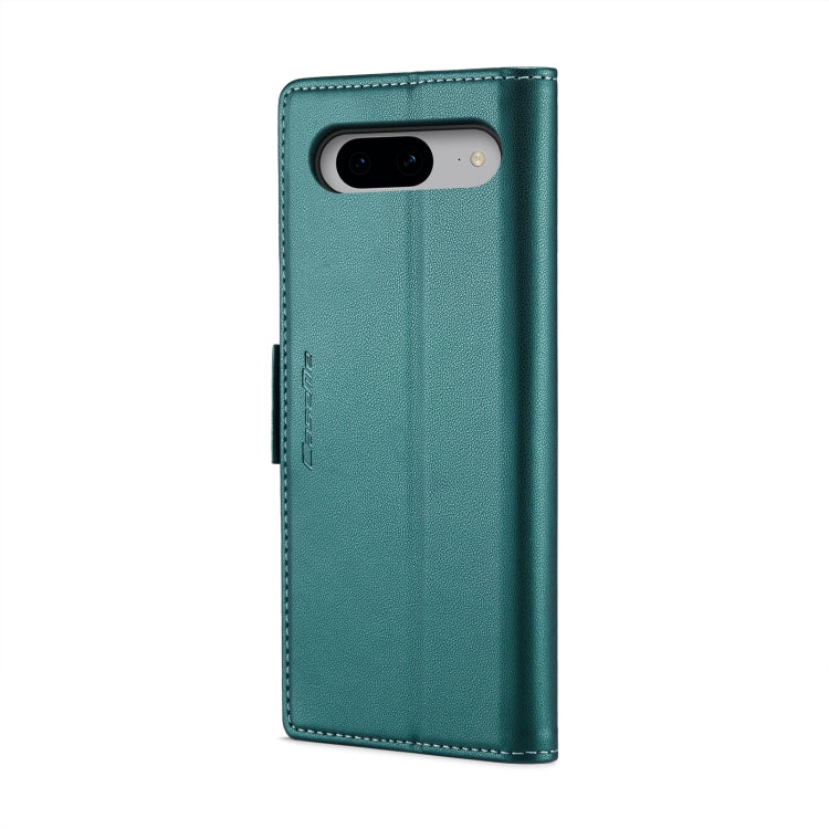 For Google Pixel 8 CaseMe 023 Butterfly Buckle Litchi Texture RFID Anti-theft Leather Phone Case(Pearly Blue) by CaseMe