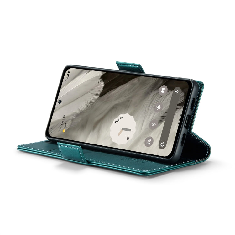 For Google Pixel 8 CaseMe 023 Butterfly Buckle Litchi Texture RFID Anti-theft Leather Phone Case(Pearly Blue) by CaseMe