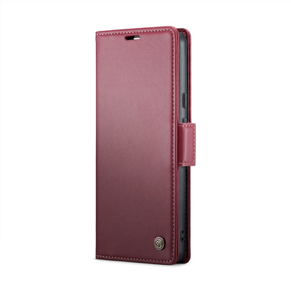 For Google Pixel 10 Pro XL / 9 Pro XL CaseMe 023 Butterfly Buckle Litchi Texture RFID Anti-theft Leather Phone Case(Wine Red) by CaseMe