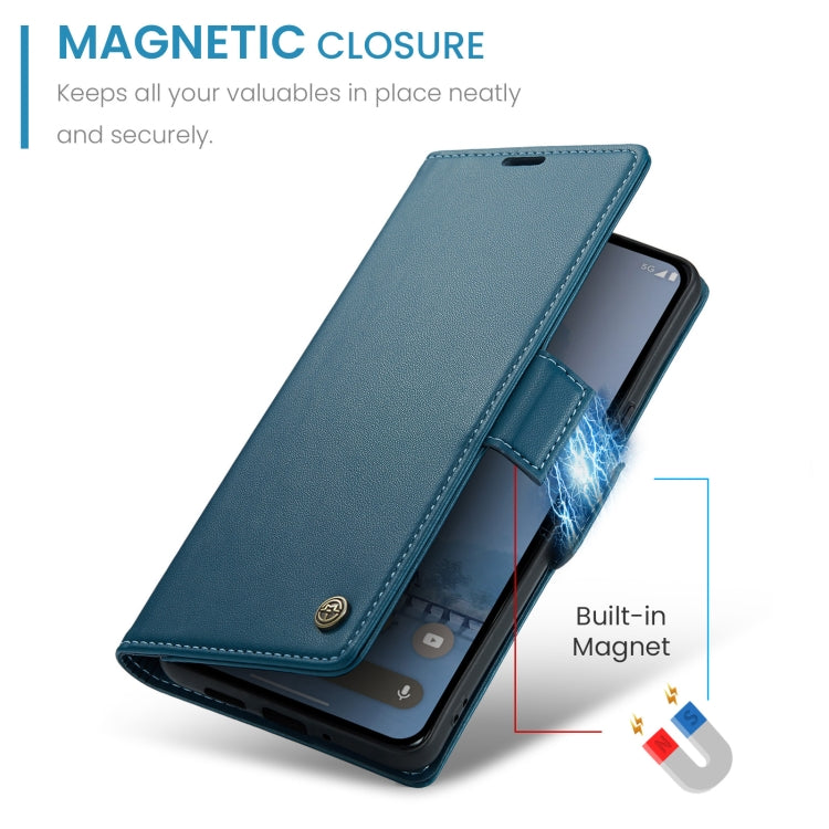 For Google Pixel 10 Pro XL / 9 Pro XL CaseMe 023 Butterfly Buckle Litchi Texture RFID Anti-theft Leather Phone Case(Blue) by CaseMe