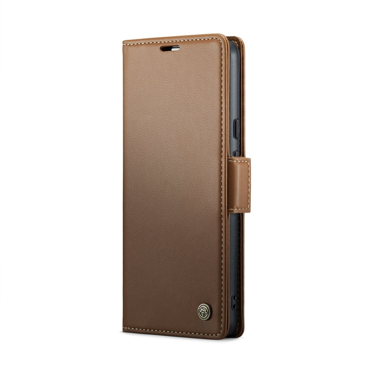 For Google Pixel 10 / 10 Pro / 9 CaseMe 023 Butterfly Buckle Litchi Texture RFID Anti-theft Leather Phone Case(Brown) by CaseMe