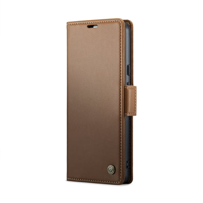 For Google Pixel 10 / 10 Pro / 9 CaseMe 023 Butterfly Buckle Litchi Texture RFID Anti-theft Leather Phone Case(Brown) by CaseMe