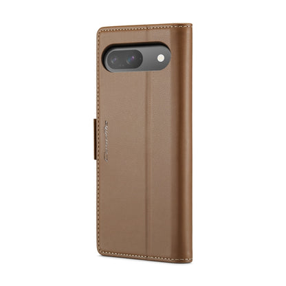 For Google Pixel 10 / 10 Pro / 9 CaseMe 023 Butterfly Buckle Litchi Texture RFID Anti-theft Leather Phone Case(Brown) by CaseMe