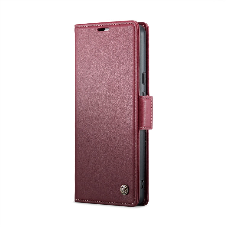 For Google Pixel 10 / 10 Pro / 9 CaseMe 023 Butterfly Buckle Litchi Texture RFID Anti-theft Leather Phone Case(Wine Red) by CaseMe