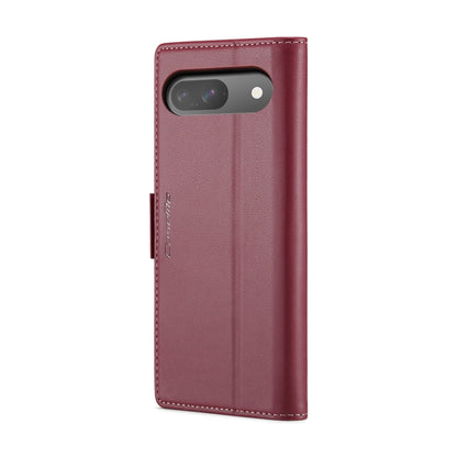 For Google Pixel 10 / 10 Pro / 9 CaseMe 023 Butterfly Buckle Litchi Texture RFID Anti-theft Leather Phone Case(Wine Red) by CaseMe