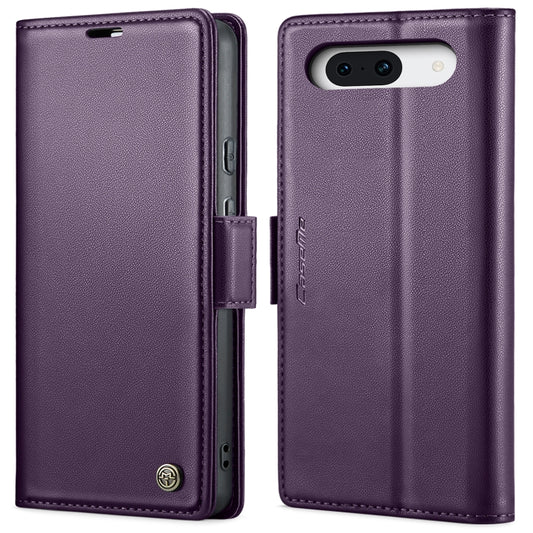 For Google Pixel 10 / 10 Pro / 9 CaseMe 023 Butterfly Buckle Litchi Texture RFID Anti-theft Leather Phone Case(Pearly Purple) by CaseMe