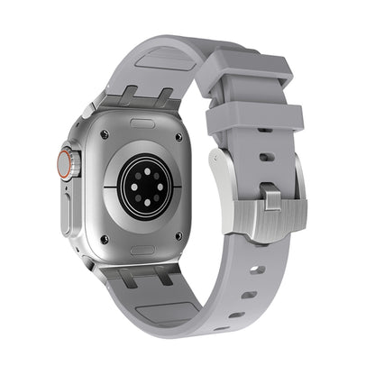 AP Silicone Watch Band For Apple Watch 8 41mm(Silver Grey) by bashfashion