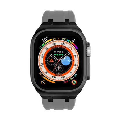 AP Silicone Watch Band For Apple Watch 4 40mm(Black Grey) by bashfashion