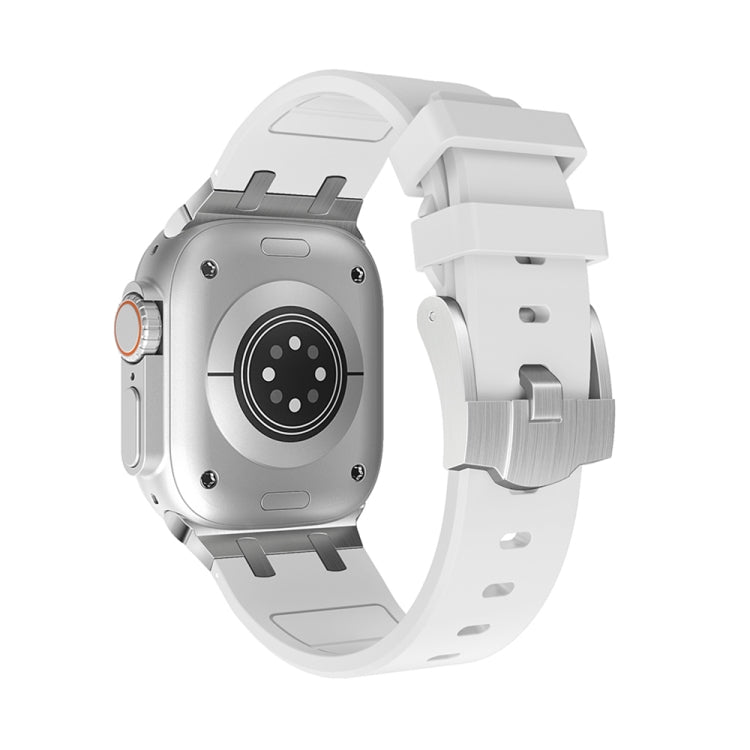 AP Silicone Watch Band For Apple Watch 4 40mm(Silver White) by bashfashion