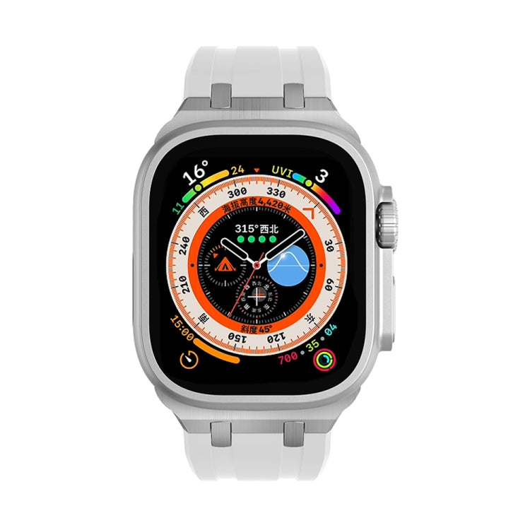 AP Silicone Watch Band For Apple Watch 2 38mm(Silver White) by bashfashion