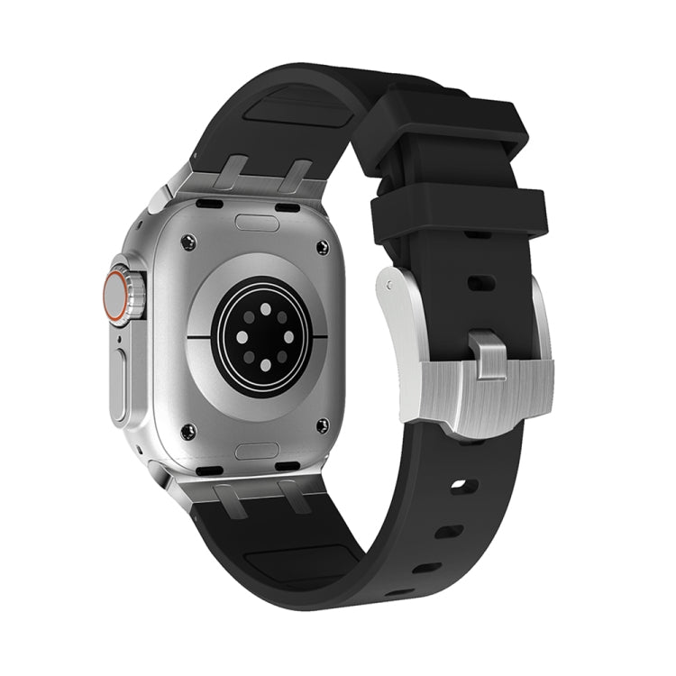 AP Silicone Watch Band For Apple Watch 2 42mm(Silver Black) by bashfashion