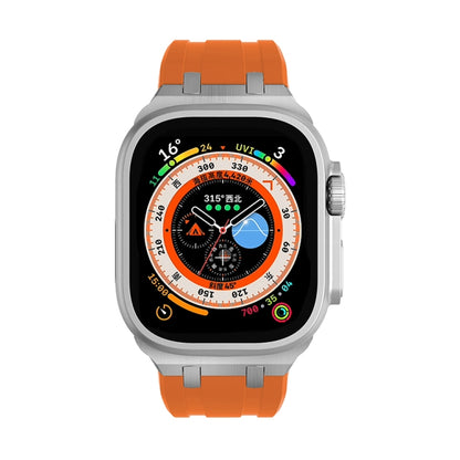 AP Silicone Watch Band For Apple Watch 2 42mm(Silver Orange) by bashfashion