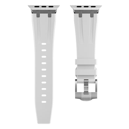AP Silicone Watch Band For Apple Watch 42mm(Silver White) by bashfashion