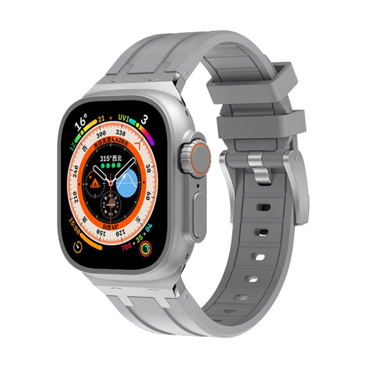 AP Silicone Watch Band For Apple Watch Ultra 2 49mm(Silver Grey) by bashfashion