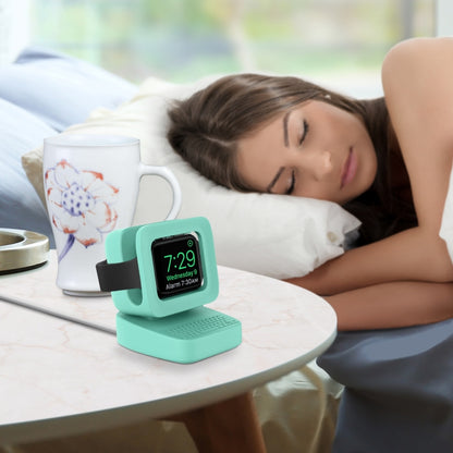 For Apple Watch 44/42/40/38mm Retro Watch Stand Holder(Mint Green) by bashfashion