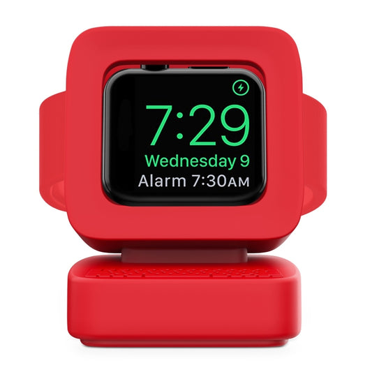 For Apple Watch 44/42/40/38mm Retro Watch Stand Holder(Red) by bashfashion