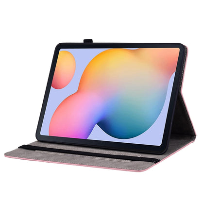 For Samsung Galaxy Tab S5e/T720/T725 Butterfly Rose Embossed Leather Tablet Case(Pink) by bashfashion