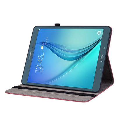 For Samsung Galaxy Tab A 9.7 T550 T555 Butterfly Rose Embossed Leather Tablet Case(Red) by bashfashion