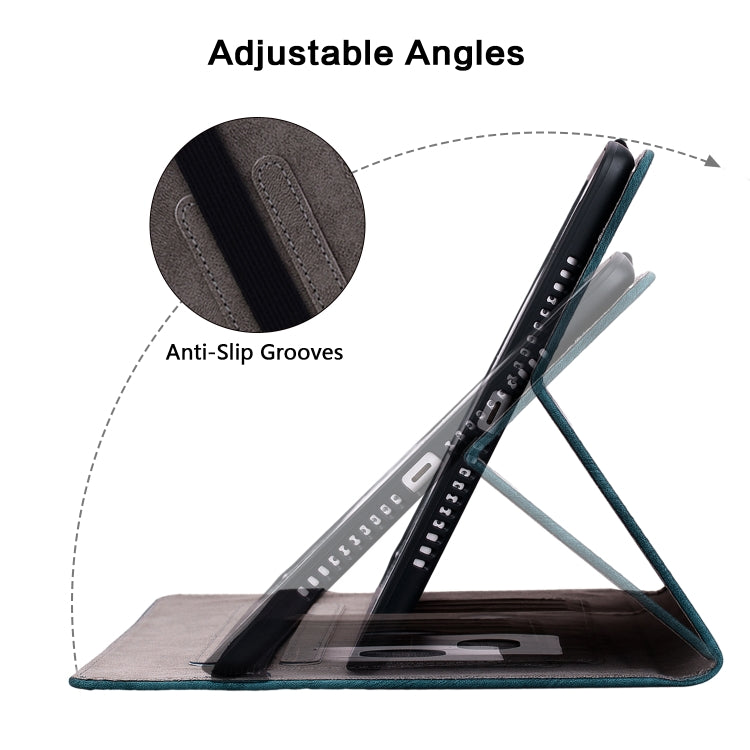 For Samsung Galaxy Tab A 9.7 T550 T555 Butterfly Rose Embossed Leather Tablet Case(Dark Blue) by bashfashion