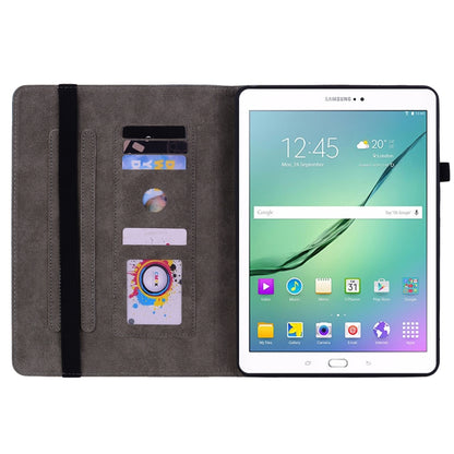 For Samsung Galaxy Tab S2 9.7 T810 T815 Butterfly Rose Embossed Leather Tablet Case(Pink) by bashfashion