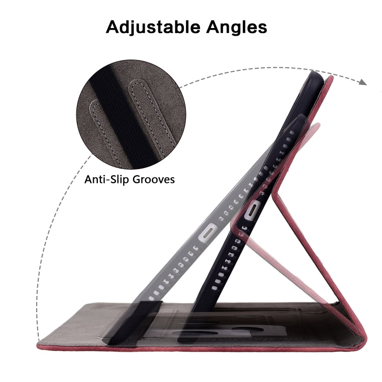 For Samsung Galaxy Tab S2 9.7 T810 T815 Butterfly Rose Embossed Leather Tablet Case(Red) by bashfashion