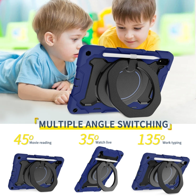 For Huawei MatePad 11 2023 Armor Contrast Color Silicone + PC Tablet Case(Navy Blue) by bashfashion