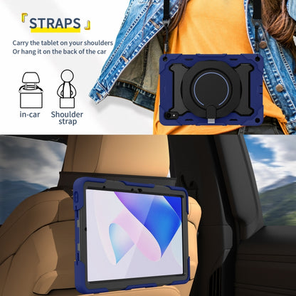 For Huawei MatePad 11 2023 Armor Contrast Color Silicone + PC Tablet Case(Navy Blue) by bashfashion