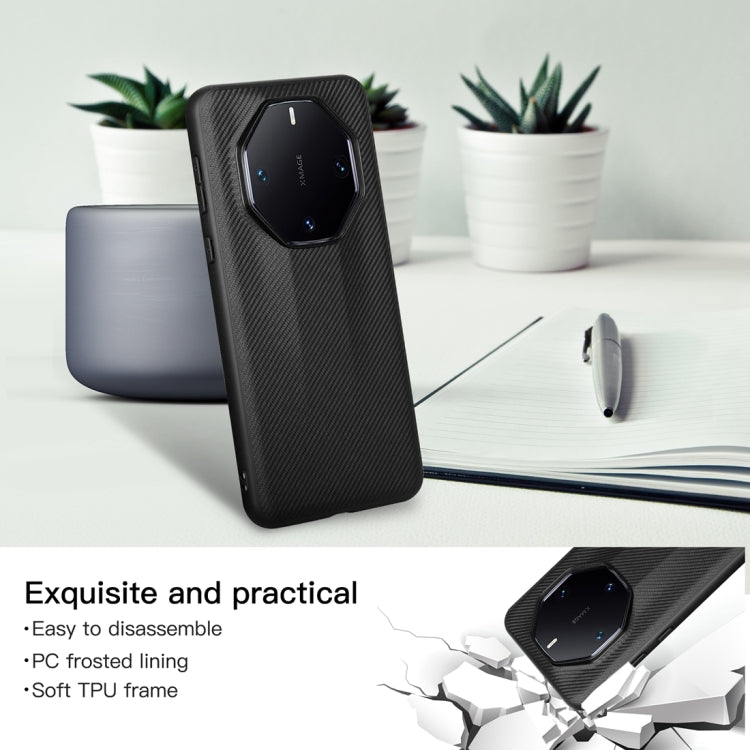 For Huawei Mate 60 RS Ultimate ViLi TC Series Kevlar Carbon Fiber Texture Phone Case(Black) by ViLi