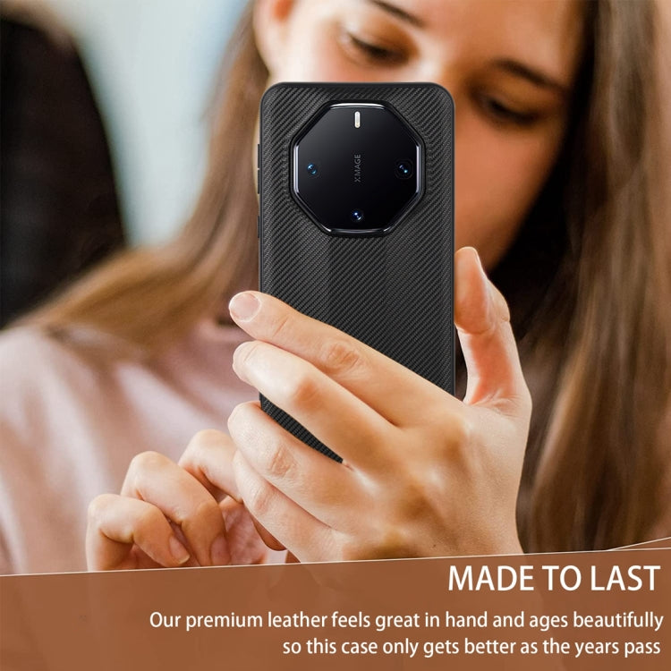 For Huawei Mate 60 RS Ultimate ViLi TC Series Kevlar Carbon Fiber Texture Phone Case(Black) by ViLi