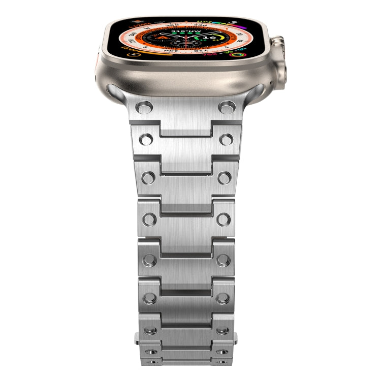 Double Rows Metal Watch Band For Apple Watch 38mm(Silver) by bashfashion