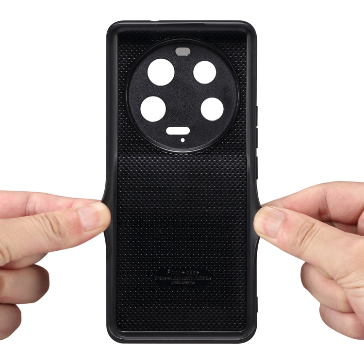 For Xiaomi 13 Ultra Denior PU Back Cover Card Slot Holder Phone Case(Red) by Denior