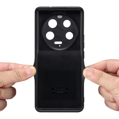 For Xiaomi 13 Ultra Denior PU Back Cover Card Slot Holder Phone Case(Red) by Denior