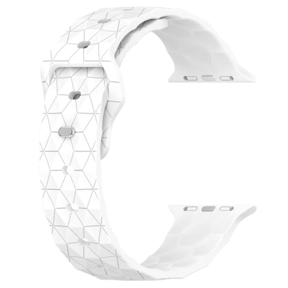 Football Texture Silicone Watch Band For Apple Watch Ultra 2 49mm(White) by bashfashion