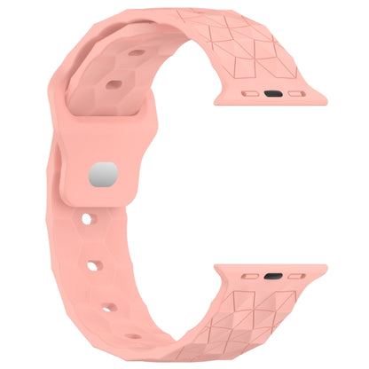 Football Texture Silicone Watch Band For Apple Watch Ultra 2 49mm(Pink) by bashfashion