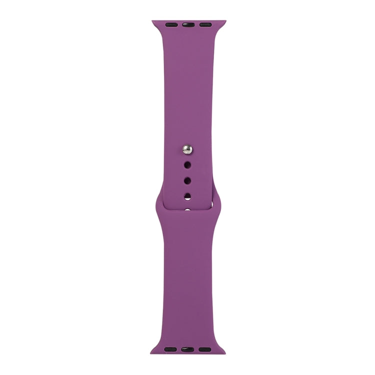 For Apple Watch Ultra 49mm&Watch Ultra 2 49mm / Series 9&8&7 45mm / SE 3&SE 2&6&SE&5&4 44mm / 3&2&1 42mm Silicone Watch Band, Long Section (Men)(Purple) by bashfashion